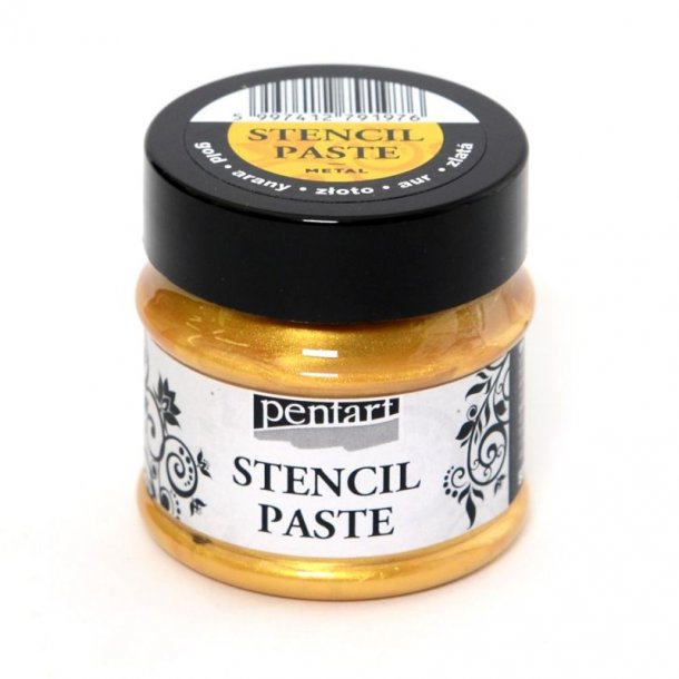 Pentart Stencil Paste metal 50ml 29407 Gold Div. Paste LARSEN HOBBY